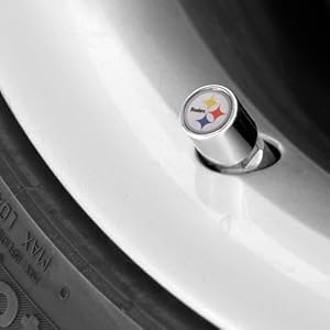 Pittsburgh Steelers 4-Pack Team Logo Valve Stem Caps