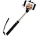 [2015 NEW RELEASE] Selfie Stick Monopod Extendable Pole Wired Button By Trusted Cables - Handheld Self-Portrait Remote Shutter with Adjustable for Apple iPhones & Android Phones No Bluetooth Hassle!