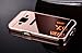 Creazy Mirror Cover Metal Frame Case For Samsung Galaxy Core Prime Prevail LTE G360 (Rose Gold)