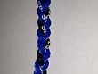 Titanium Germanium Tornado Baseball Necklace - 20 Royal Blue/black