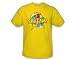 Search : Shazam Power Bolt Adult S/S T-shirt in Yellow by DC Comics