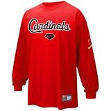 Nike St Louis Cardinals Red Practice Long Sleeve T-shirt
