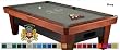 8' Simonis 860 Grey Pool Table Cloth Felt