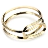 By Boe Interlocking Loop Ring 14k Gold-Plated 