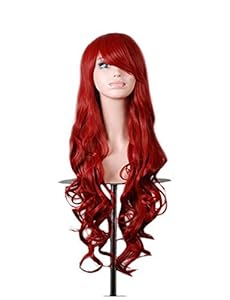 Cool2day Exclusive Long Spiral Curly Heat Resistant Wig Cosplay Costume Wig (Pink)
