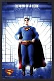 Poster framed: Superman - Returns: Hero (36 x 24 inches)
