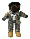 Stuffed 20 teddy bear in personalized custom embroidered U.S. Army Special Forces Green Beret Army Combat Military Uniform ACU brother disney embroidery Stuffed 20 teddy bear in personalized custom embroidered U.S. Army Special Forces Green Beret Army Combat Military Uniform ACU