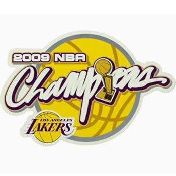 Los Angeles Lakers 2009 NBA Champions 6 Inch Car Magnet (Quantity of 1)