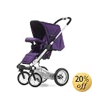 Mutsy 4 Rider Light-weight Stroller with Seat, Team Purple