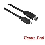 Happy Deal: cable for Canon CV250F Firewire Digital Video Connector Cable (4 Pin - 6 Pin)