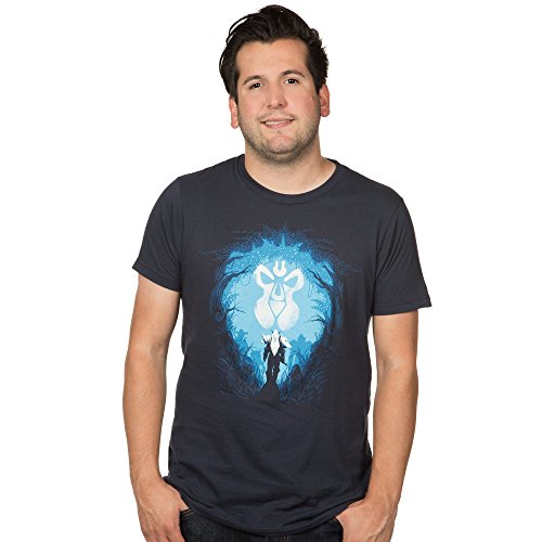 World of Warcraft Alliance Silhouette Men's Short Sleeve Blue Tee Shirt