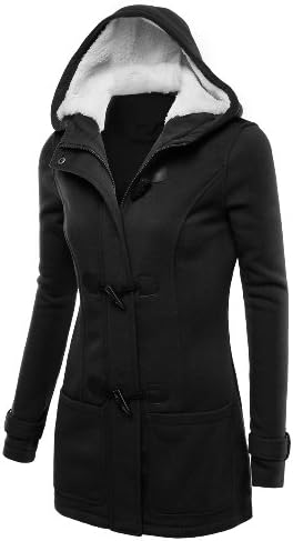 J.TOMSON Womens Toggle Hooded Coat w/ Pockets