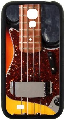 Samsung Galaxy S4 I9500 Rubber Laser Technology Durable Back Case with Instrument Guitar Fender Jazz Bass