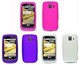 LG Optimus S (Sprint) Combo Pack - 3 Premium Silicone Cover Cases (Clear, H ....