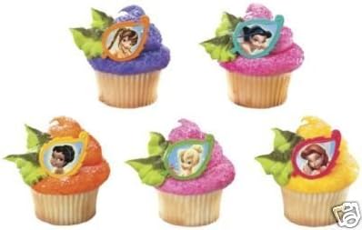 Tinkerbell Fairies Cupcake Rings Party Favors