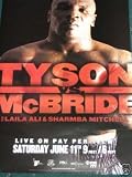 MIKE TYSON VS KEVIN MCBRIDE LAILA ALI BOXING POSTER (BOXING)