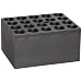 Talboys 949103 Anodized Aluminum Standard Test Tube Single Heat Block, 20 Well, 13.9mm Well Diameter, 3.75" Length x 3" Width x 2" Height, For 12/13mm Tube