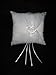 NEW White Wedding Bridal Ring Bearer Pillow Heart title=