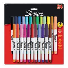 Sharpie Ultra Fine Point Permanent Markers, 24 Colored Markers(32893)