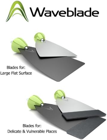 Waveblade Large Flat Blade - Black - For Delicate Surfaces