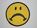FROWNY FACE Embroidered Patch 3