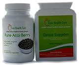 Pure Amazon Freeze Dried Acai Berry & Detox Support Colon Cleanse & Weight Loss Value Pack
