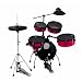 【イス+ケース+追加シンバル付】Pearl/パール RT-545N/アクティブレッド Rhythm Traveler Ver2 トラベル/キッズ用ドラムセット