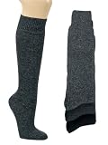 6 Paar Thermo-Kniestrümpfe aus Vollplüsch und superwarm