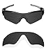 Littlebird4 1.5mm Polarized Replacement Lenses Compatible with Oakley Radar Path Sunglasses with UV Protection(Dark Black)