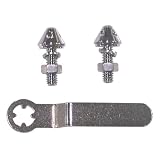 Anti-Theft Chrome License Plate Fasteners by Bell