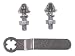Anti Theft License Plate Fasteners