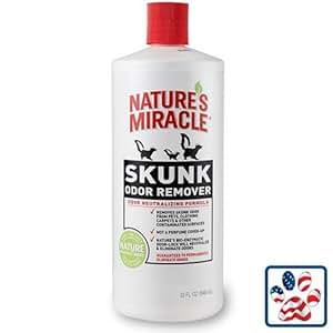 Amazon.com : Nature's Miracle Skunk Odor Remover 32oz : Pet Odor And