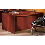 66 Mayline Aberdeen Bow Front Wood Desk