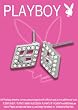 PLAYBOY DIAMOND CZ OUT LINE STUD WITH BUNNY HEAD SILVER EARRING