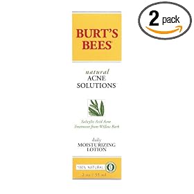 Burt's Bees Acne Daily Moisturizing Lotion, 2-Ounce Bottles (Pack of 2)