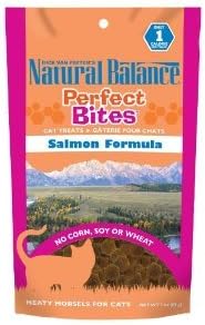 Natural Balance Perfect Bites Salmon Formula, Treats for Cats, 3-Ounce Bag