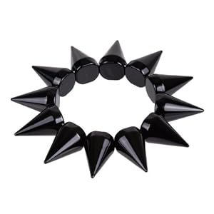 Amazon.com: Unisex Studded Rock Star Stunning Rivets Spike Stretch Bracelet for Women and Men: Jewelry