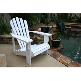 White Painted Cedar Adirondack Chair by 