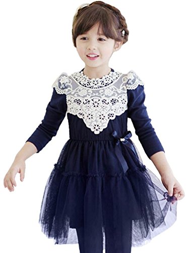 EGELEXY Girls Toddler Princess Long Sleeve Tulle Tutu Mini Dress