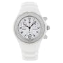 Michele Women's MWW12A000001 Ceramic Analog Textured White Enamel and Diamonds Watch