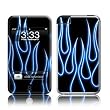 Blue Neon Flames Design Apple iPod Touch 2G (2nd Gen) / 3G (3rd Gen) Protector Skin Decal Sticker