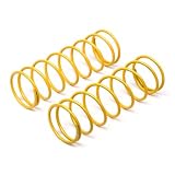 Hot Bodies Big Bore Shock Spring (2), Yellow, 68mm: D8 by Hot Bodies