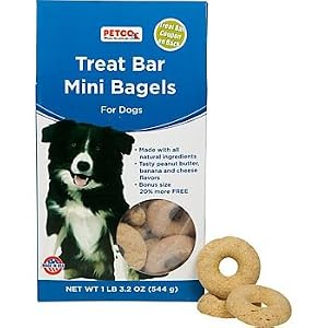 PETCO Treat Bar Natural Mini Bagels by 