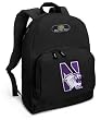 Northwestern Backpack Black Northwestern Wildcats for Travel or School Bags - BEST QUALITY Unique Gifts For Boys, Girls, Adults, College Students, Men or Ladies