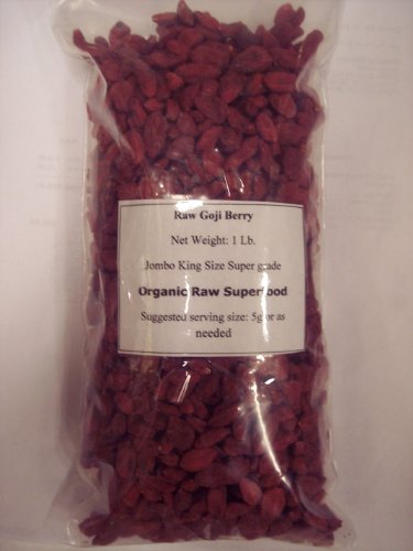 JUMBO Goji Organic Raw 1 Lb