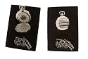 mechanische Taschenuhr in silber, beidseitig zu öffnen. Geschenkbox inklusive