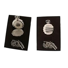 mechanische Taschenuhr in silber, beidseitig zu �ffnen. Geschenkbox inklusive
