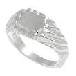 Sterling Silver Etched Kids Ring