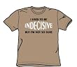 Indecisive - Adult Khaki S/S T-Shirt For Men