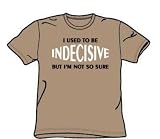 Indecisive - Adult Khaki S/S T-Shirt For Men